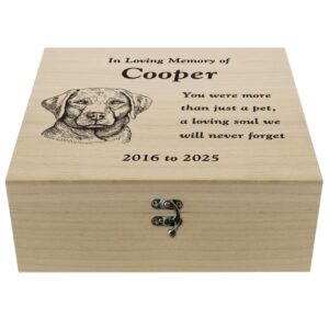 Personalised Dog Breed Memorial Large Keepsake Box: 5 - Keepsake Boxes By Gift Moments