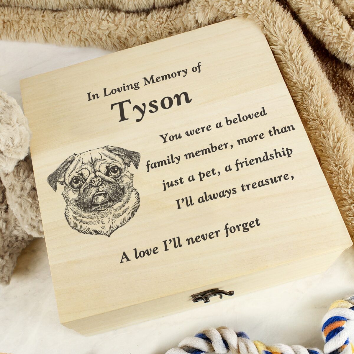 Personalised Dog Breed Memorial Large Keepsake Box: 4 - Keepsake Boxes By Gift Moments