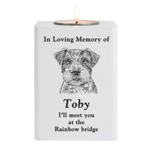 Personalised Dog Breed Memorial Tealight Holder: 5 - Candle Holders By Gift Moments