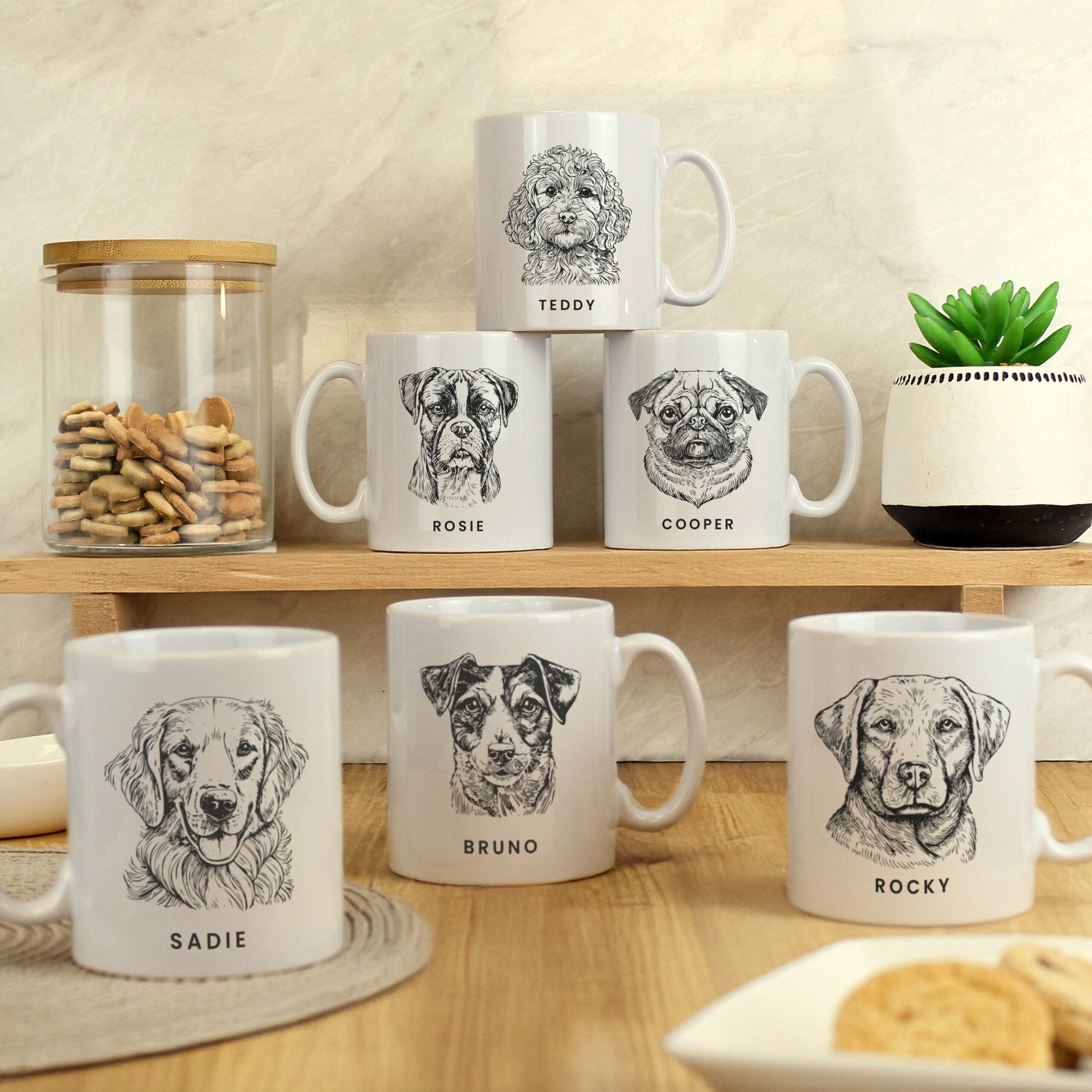 Personalised Dog Breed Mug: 1 - Mugs By Gift Moments