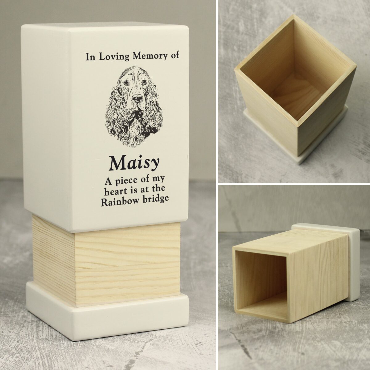 Personalised Dog Breed Small Memorial Urn: 6 - Memorials By Gift Moments