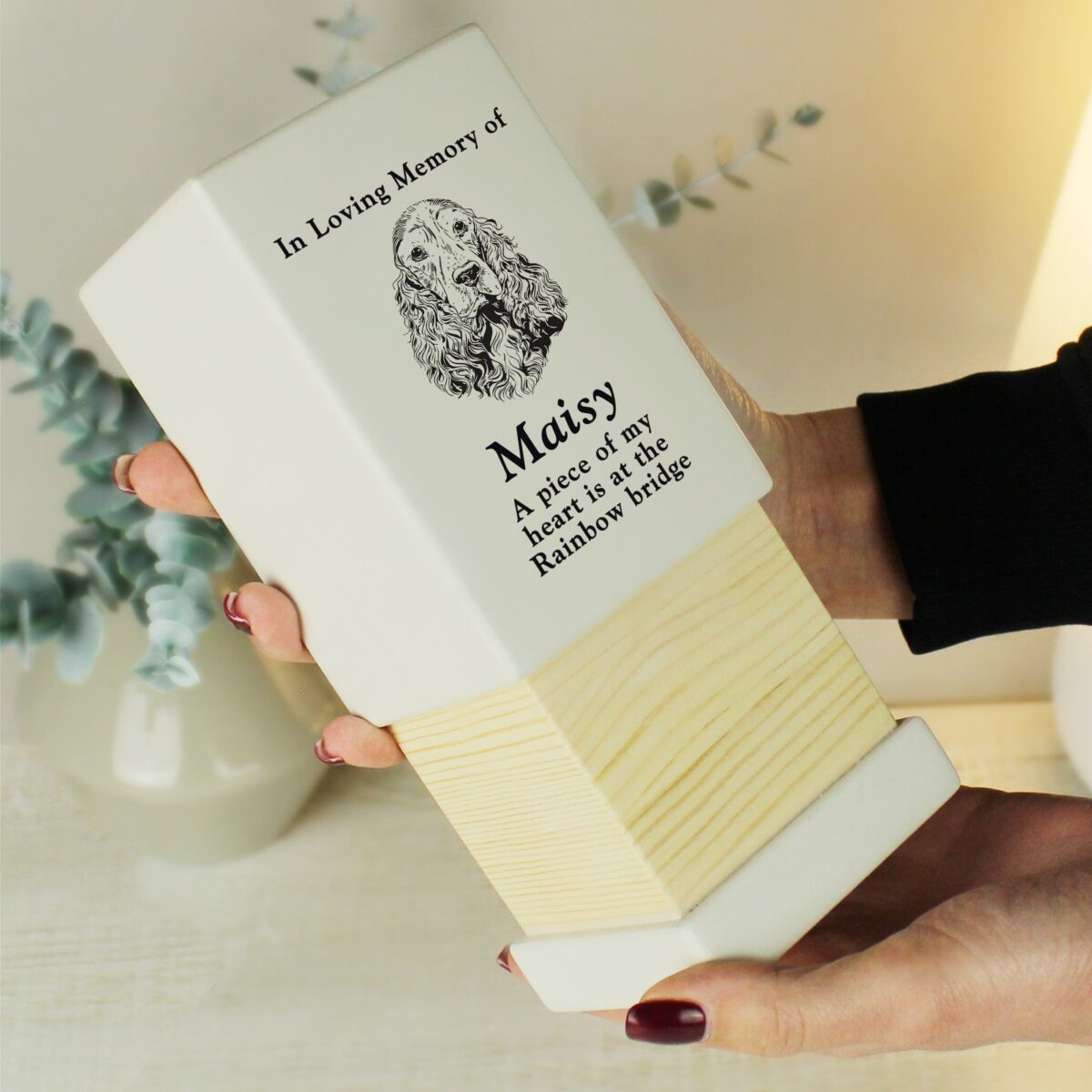 Personalised Dog Breed Small Memorial Urn: 4 - Memorials By Gift Moments