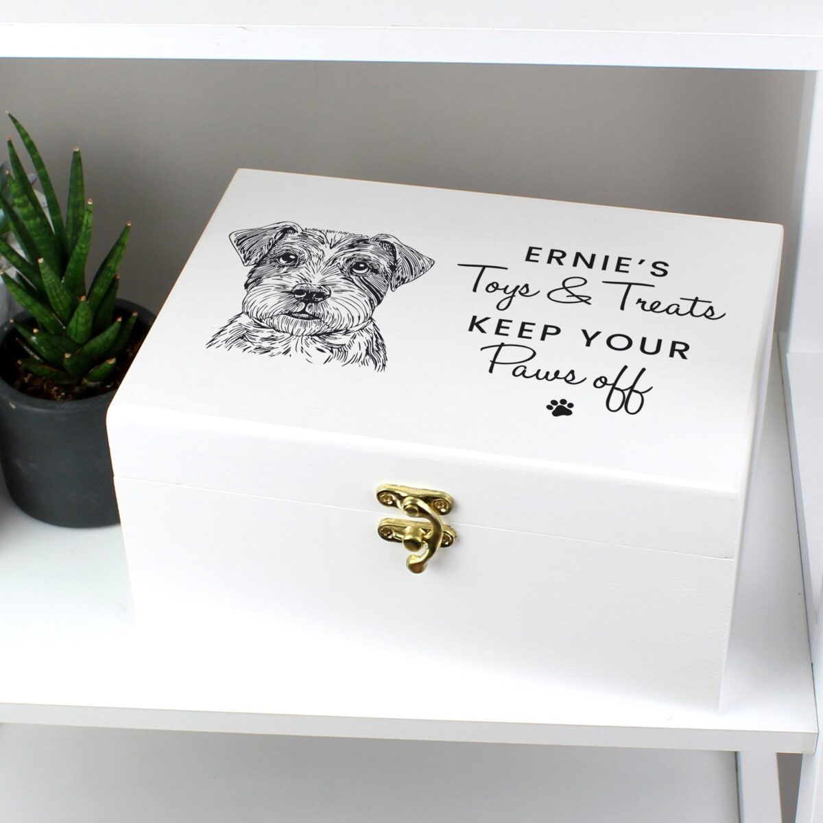 Personalised Dog Breed White Storage Box: 5 - Storage By Gift Moments