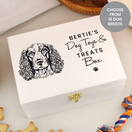 Personalised Dog Breed White Storage Box: 2 - Storage By Gift Moments