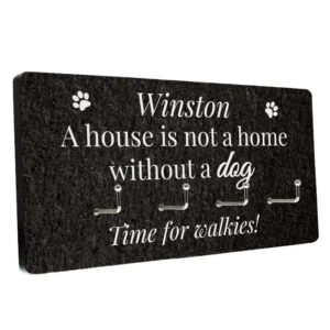 Personalised Dog Lead Hooks: 5 - Signs & Plaques By Gift Moments