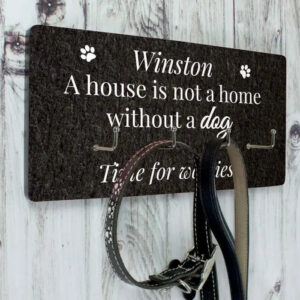 Personalised Dog Lead Hooks: 1 - Signs & Plaques By Gift Moments