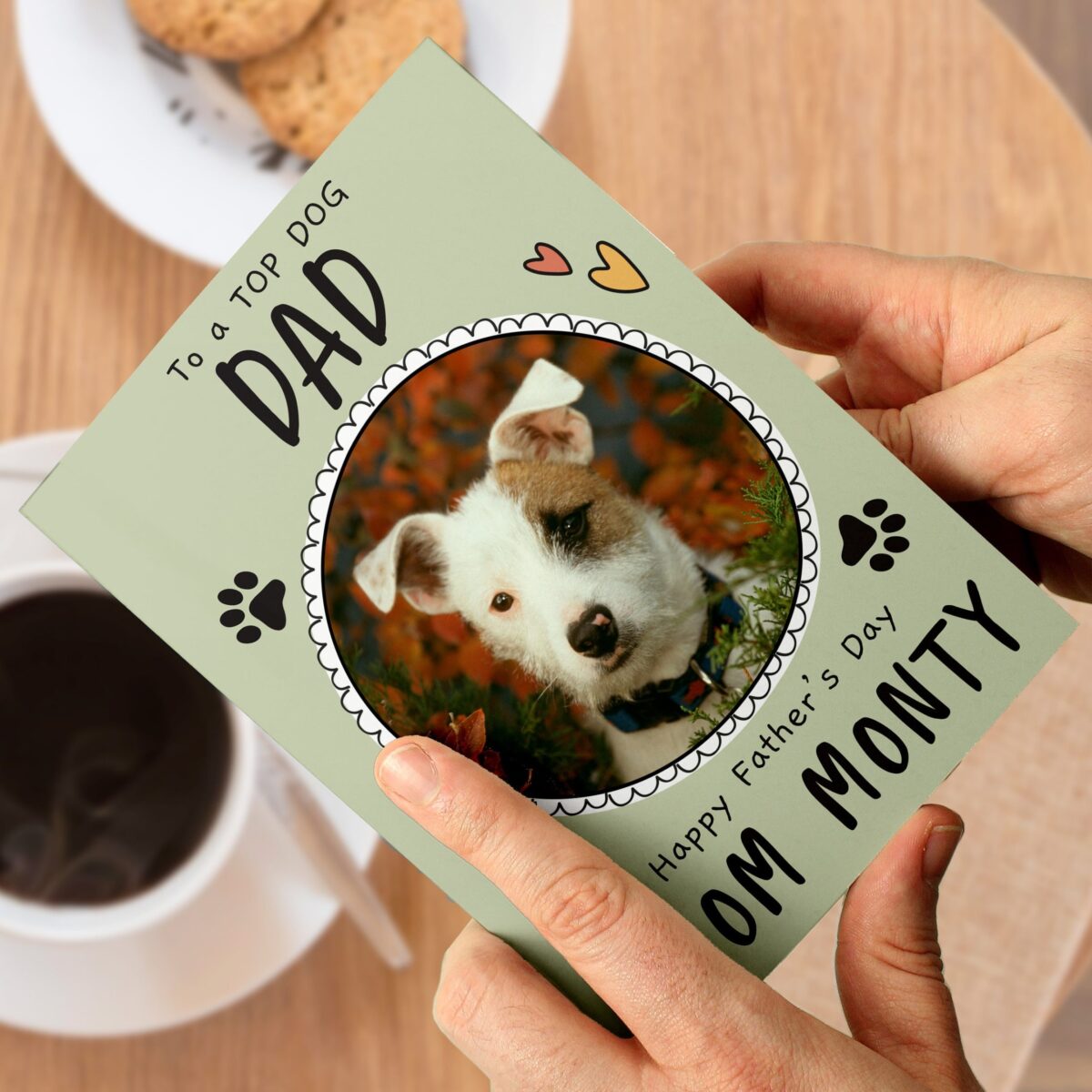 Personalised From the Dog Photo Upload Card: 3 - Greeting Cards By Gift Moments