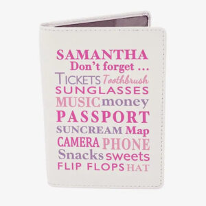 Personalised Don’t Forget Cream Passport Holder: 2 - Passport Holders By Gift Moments