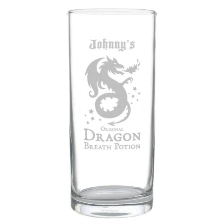 Personalised Dragon Breath Potion Hi Ball Glass: 4 - Highball Glasses By Gift Moments