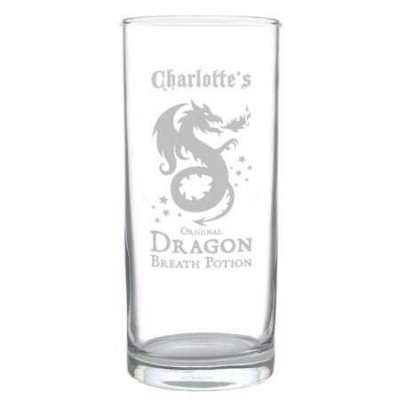 Personalised Dragon Breath Potion Hi Ball Glass: 2 - Highball Glasses By Gift Moments