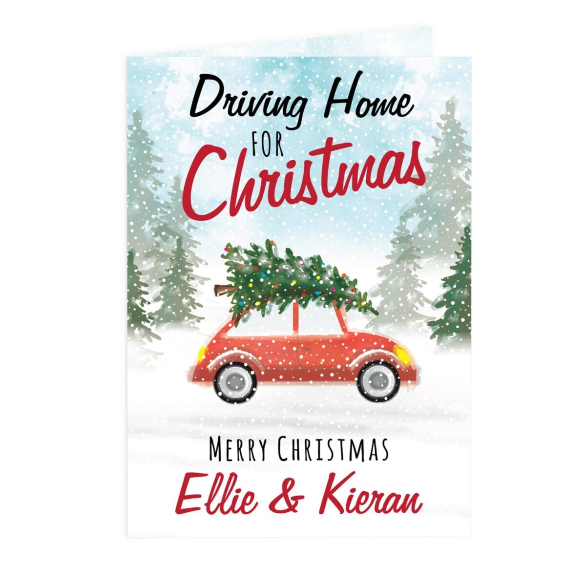 Personalised ’Driving Home For Christmas’’ Card: 3 - Greeting Cards By Gift Moments