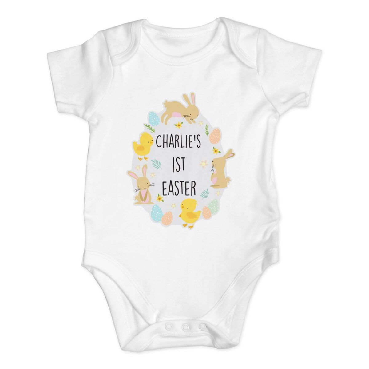 Personalised Easter Baby Vest: 3 - Baby Clothing By Gift Moments