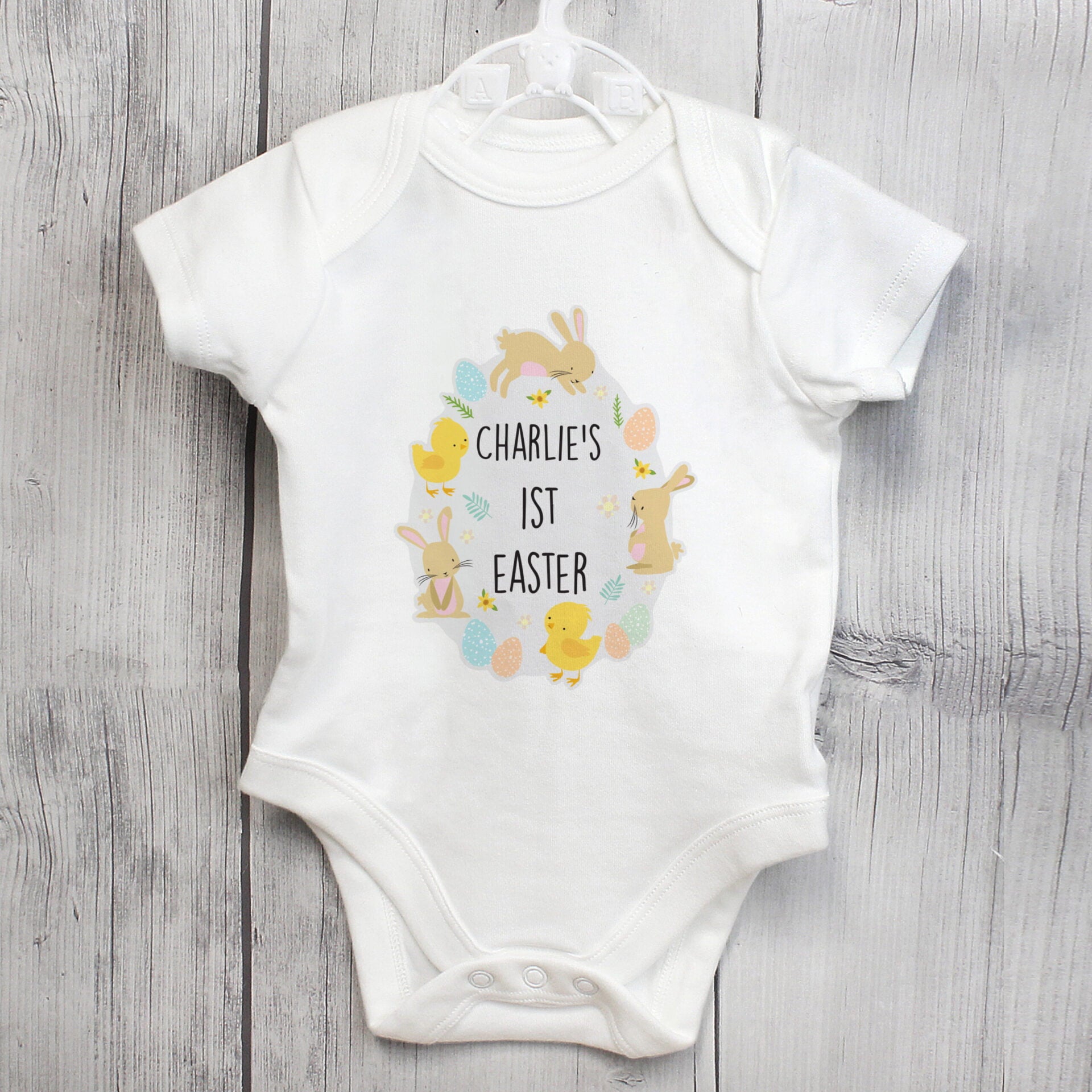 Personalised Easter Baby Vest: 1 - Baby Clothing By Gift Moments