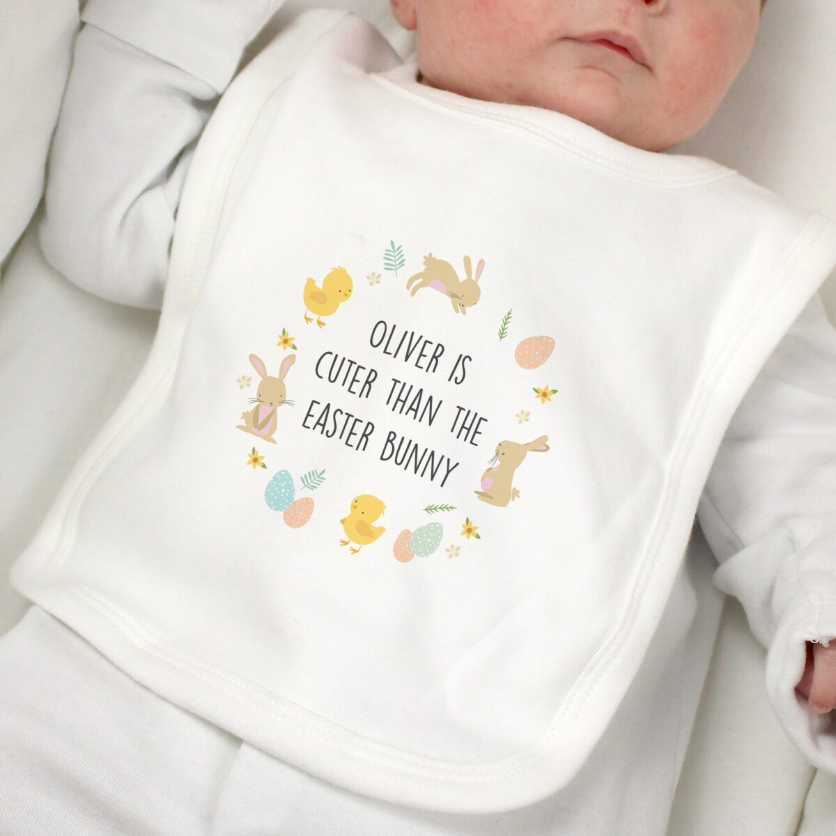 Personalised Easter Babys Bib: 1 - Baby Clothing By Gift Moments