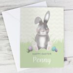 Personalised Easter Bunny Card: 1 - Greeting Cards By Gift Moments