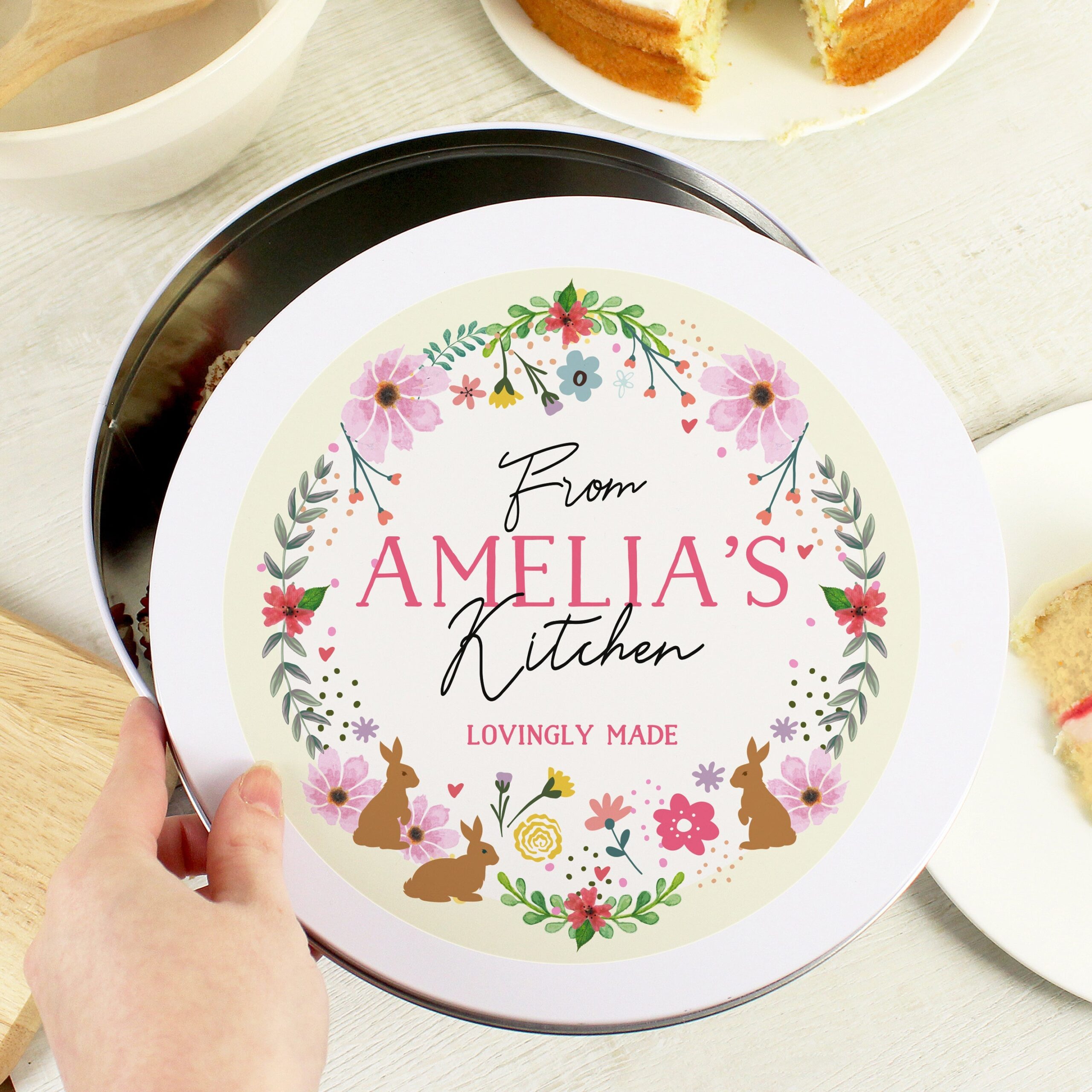 Personalised Easter Cake Tin: 1 - Storage By Gift Moments