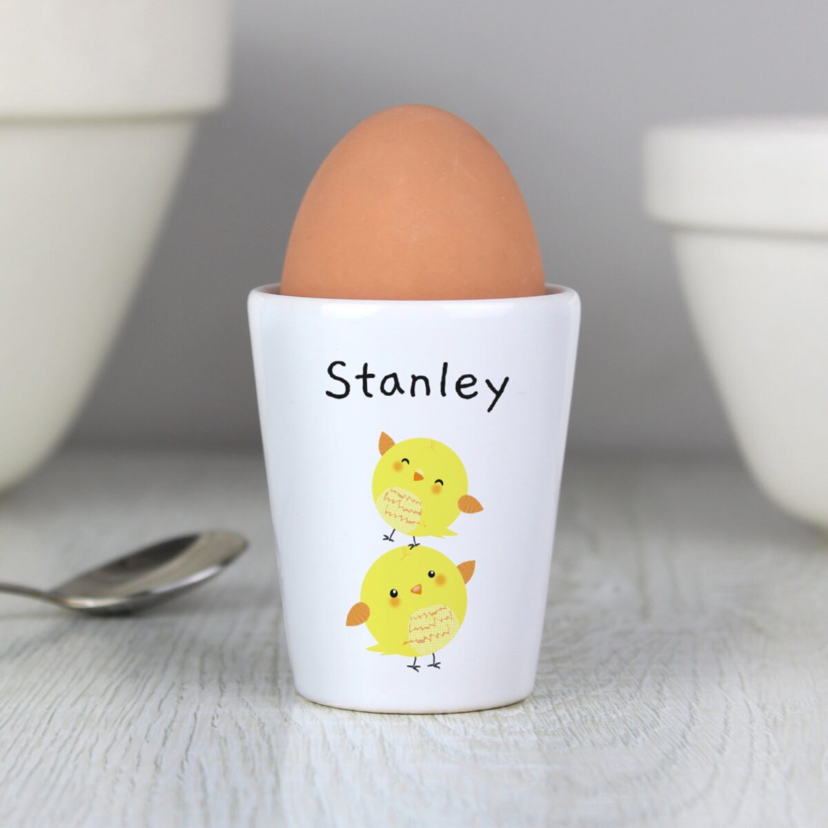 Personalised Easter Chicks Egg Cup: 1 - Egg Cups By Gift Moments