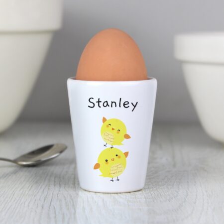 Personalised Easter Chicks Egg Cup: 1 - Egg Cups By Gift Moments