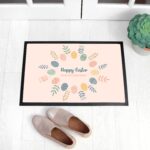 Personalised Easter Egg Wreath Doormat: 1 - Doormats By Gift Moments