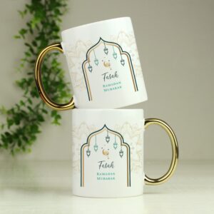 Personalised Eid and Ramadan Gold Handled Mug: 7 - Mugs By Gift Moments
