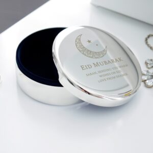 Personalised Eid and Ramadan Round Trinket Box: 2 - Trinket Boxes By Gift Moments