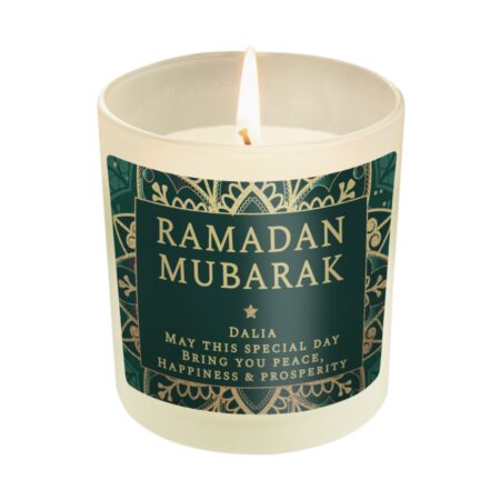 Personalised Eid and Ramadan Scented Jar Candle: 5 - Candles By Gift Moments