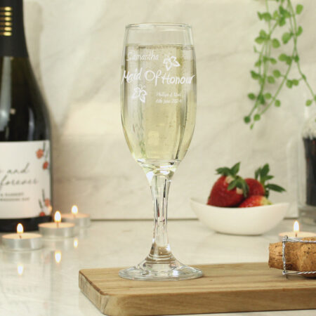 Personalised Elegance Flute: 3 - Champagne Flutes By Gift Moments