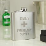 Personalised Emergency Supply Hip Flask: 1 - Hip Flasks By Gift Moments