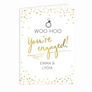 Personalised Engagement Card: 3 - Greeting Cards By Gift Moments