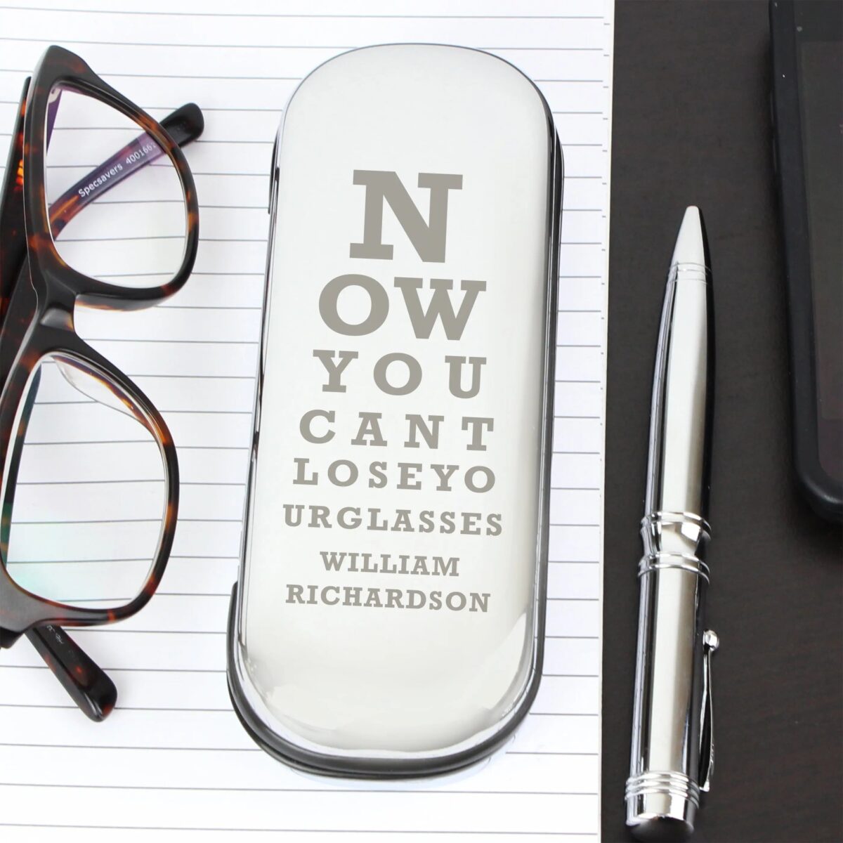 Personalised Eye Exam Glasses Case: 3 - Glasses Cases By Gift Moments