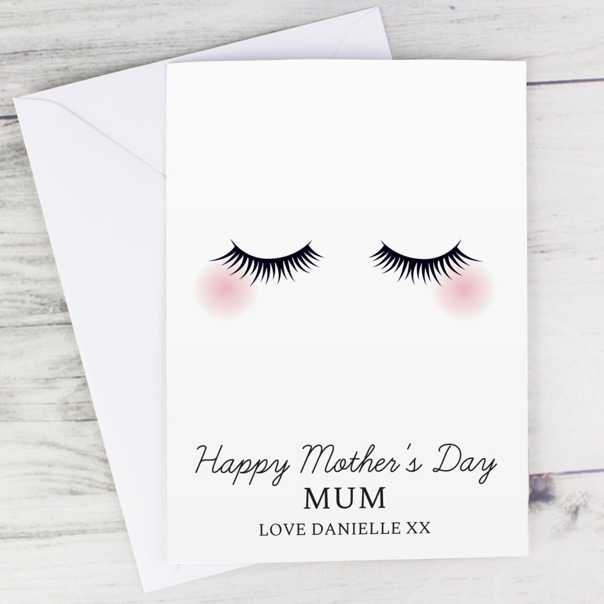 Personalised Eyelashes Card: 1 - Greeting Cards By Gift Moments