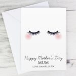 Personalised Eyelashes Card: 1 - Greeting Cards By Gift Moments