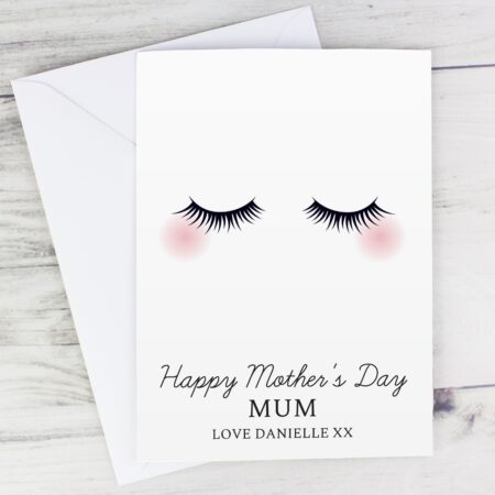 Personalised Eyelashes Card: 1 - Greeting Cards By Gift Moments