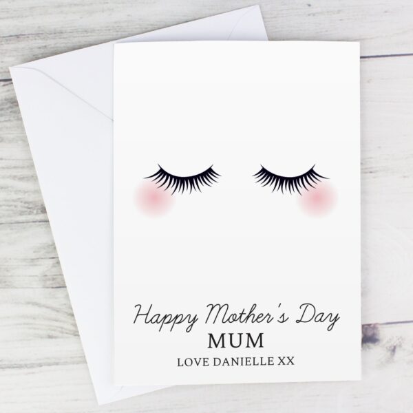 Personalised Eyelashes Card: 1 - Greeting Cards By Gift Moments