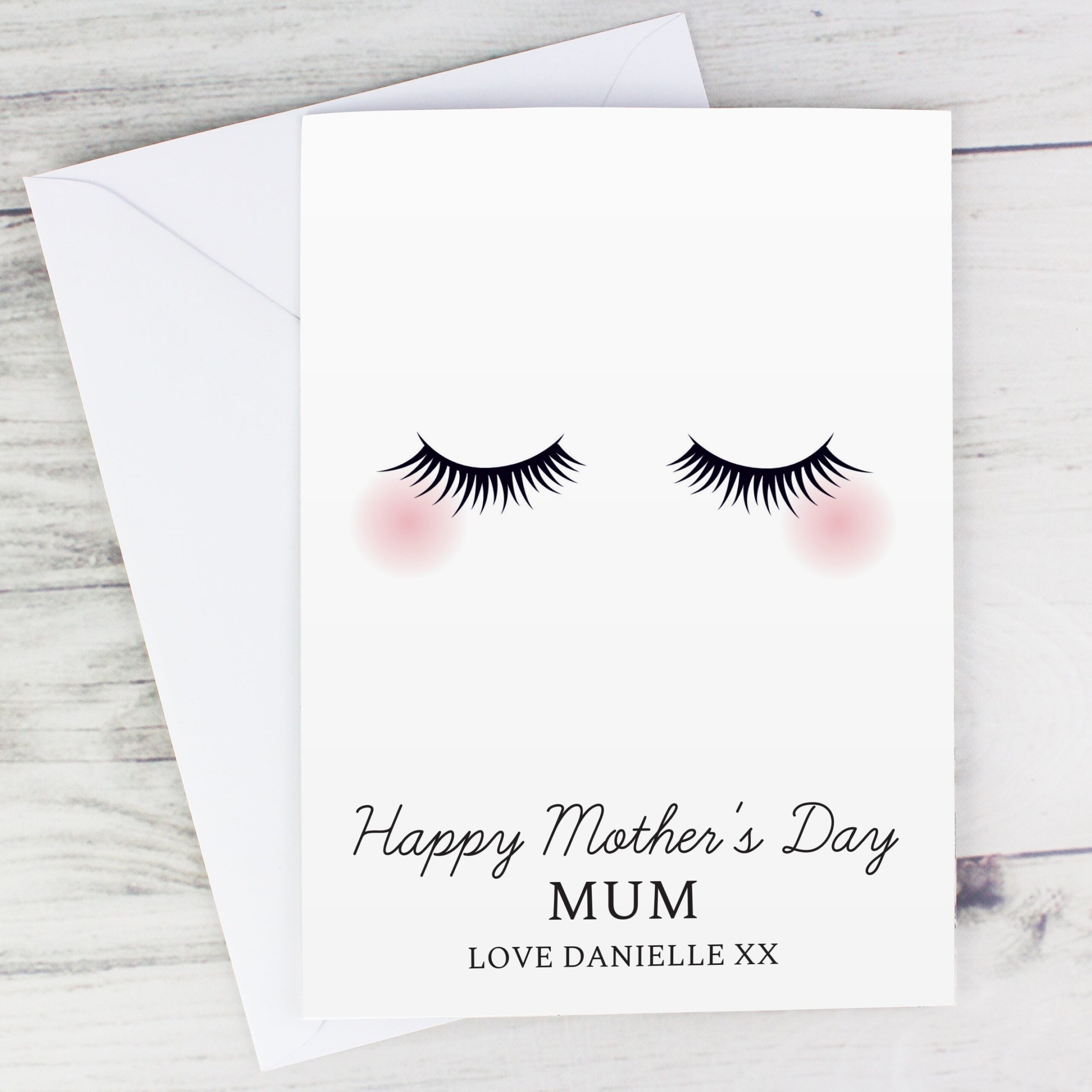 Personalised Eyelashes Card: 1 - Greeting Cards By Gift Moments