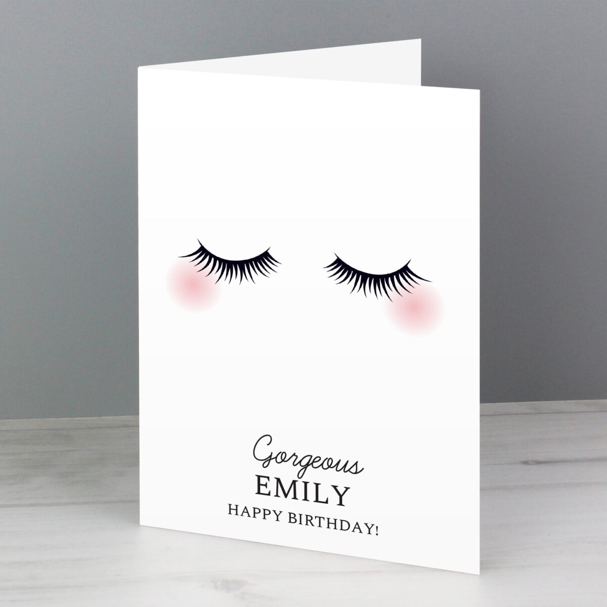 Personalised Eyelashes Card: 5 - Greeting Cards By Gift Moments