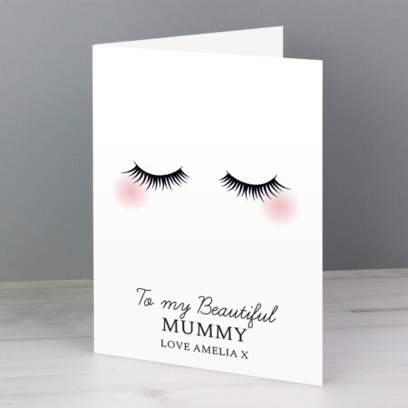 Personalised Eyelashes Card: 2 - Greeting Cards By Gift Moments