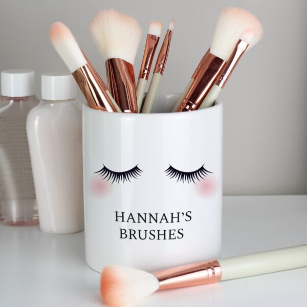 Personalised Eyelashes Ceramic Storage Pot: 1 - Storage By Gift Moments