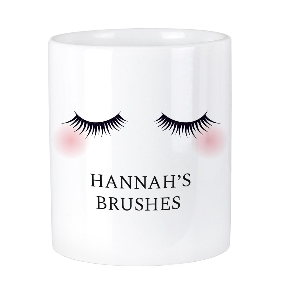 Personalised Eyelashes Ceramic Storage Pot: 2 - Storage By Gift Moments