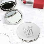 Personalised Fabulous Birthday Big Age Compact Mirror: 1 - Compact Mirrors By Gift Moments