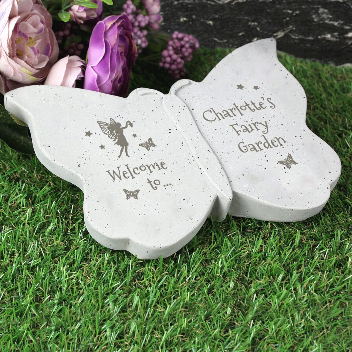 Personalised Fairy Garden Butterfly Ornament: 2 - Garden Ornaments By Gift Moments