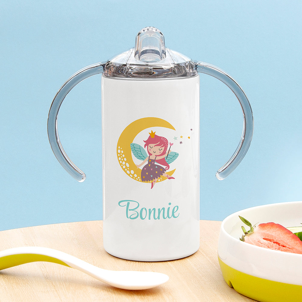 Personalised fairy kids sippy cup