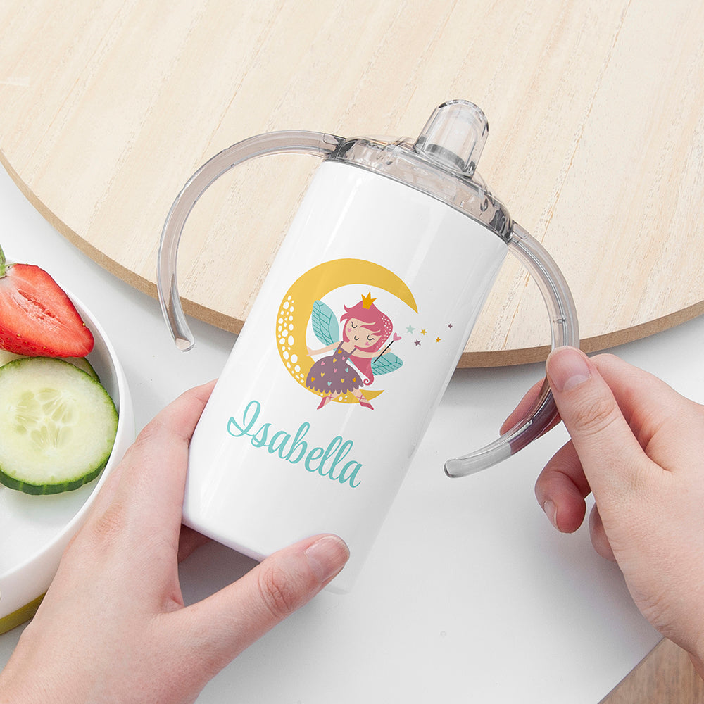 Personalised fairy kids sippy cup