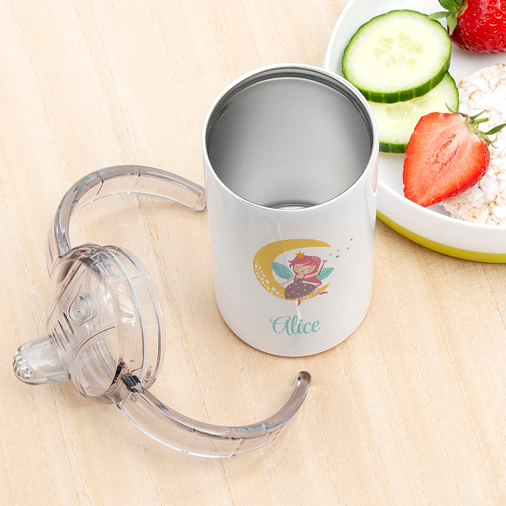 Personalised fairy kids sippy cup