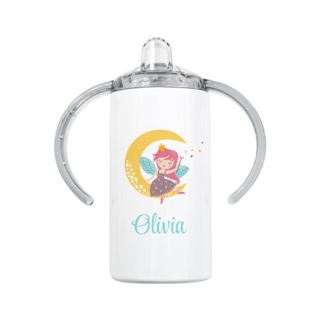 Personalised fairy kids sippy cup