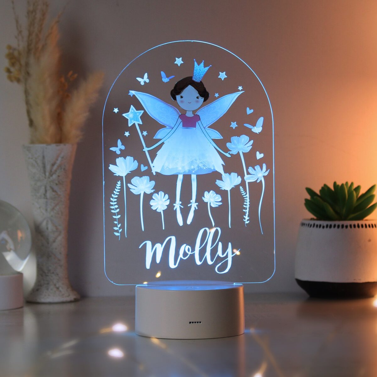 Personalised Fairy LED Colour Changing Night Light: 4 - LED Lighting By Gift Moments