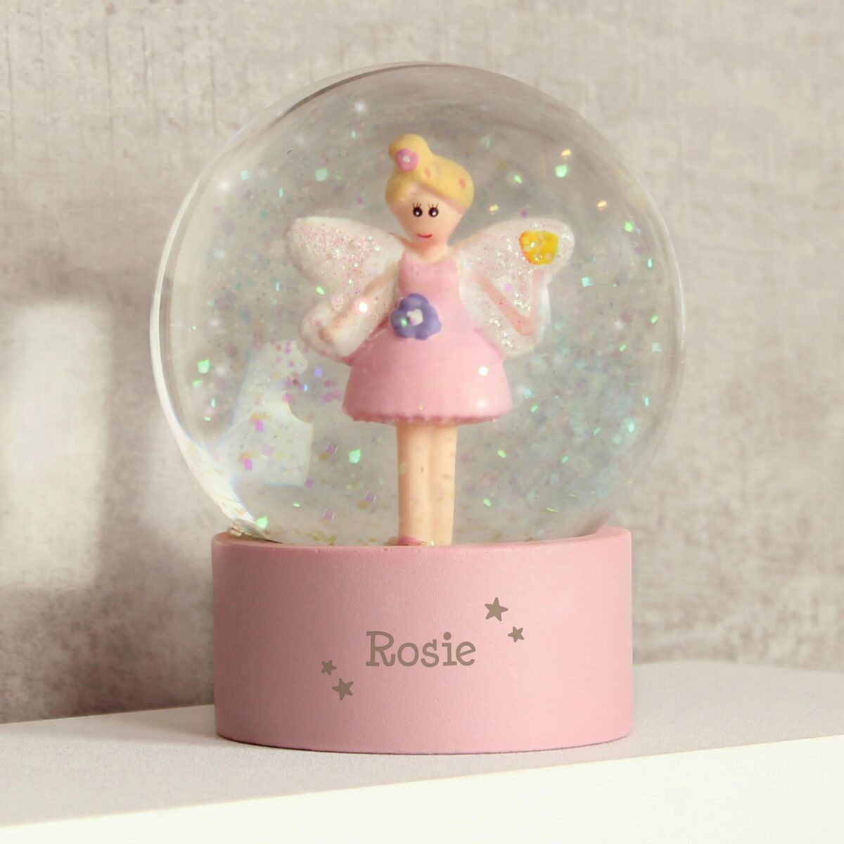 Personalised Fairy Any Name Glitter Snow Globe: 1 - Snow Globes By Gift Moments