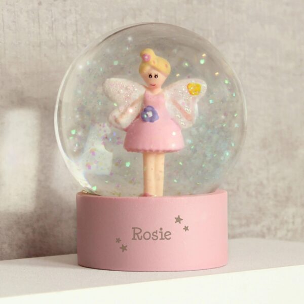 Personalised Fairy Any Name Glitter Snow Globe: 1 - Snow Globes By Gift Moments