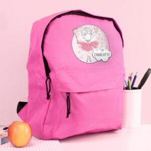 Personalised Fairy Pink Backpack: 4 - Kids Bags By Gift Moments