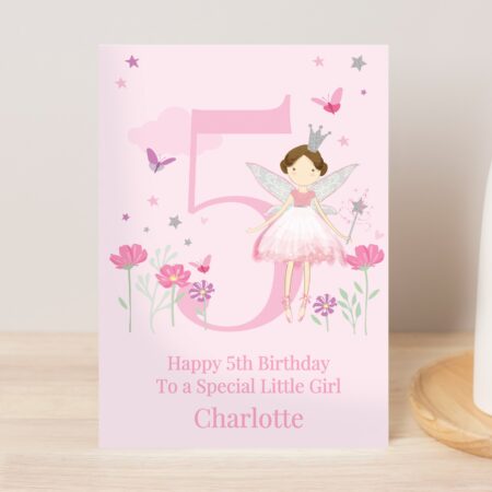 Personalised Fairy Princess Birthday Card: 3 - Greeting Cards By Gift Moments